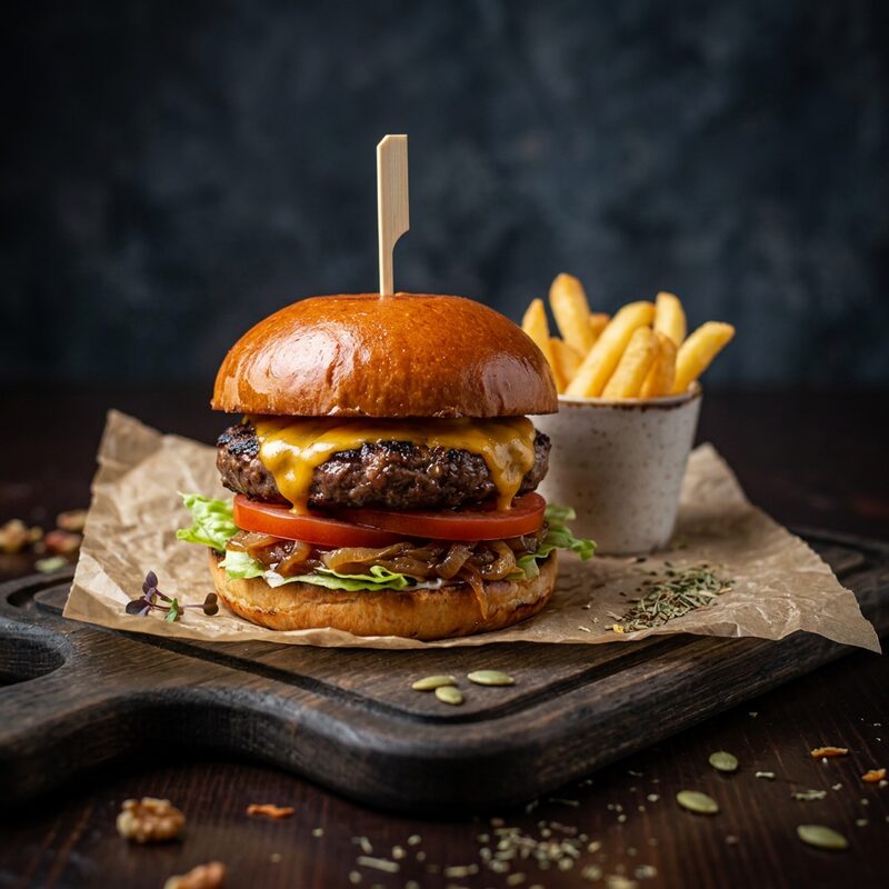 Hamburguesa de la casa