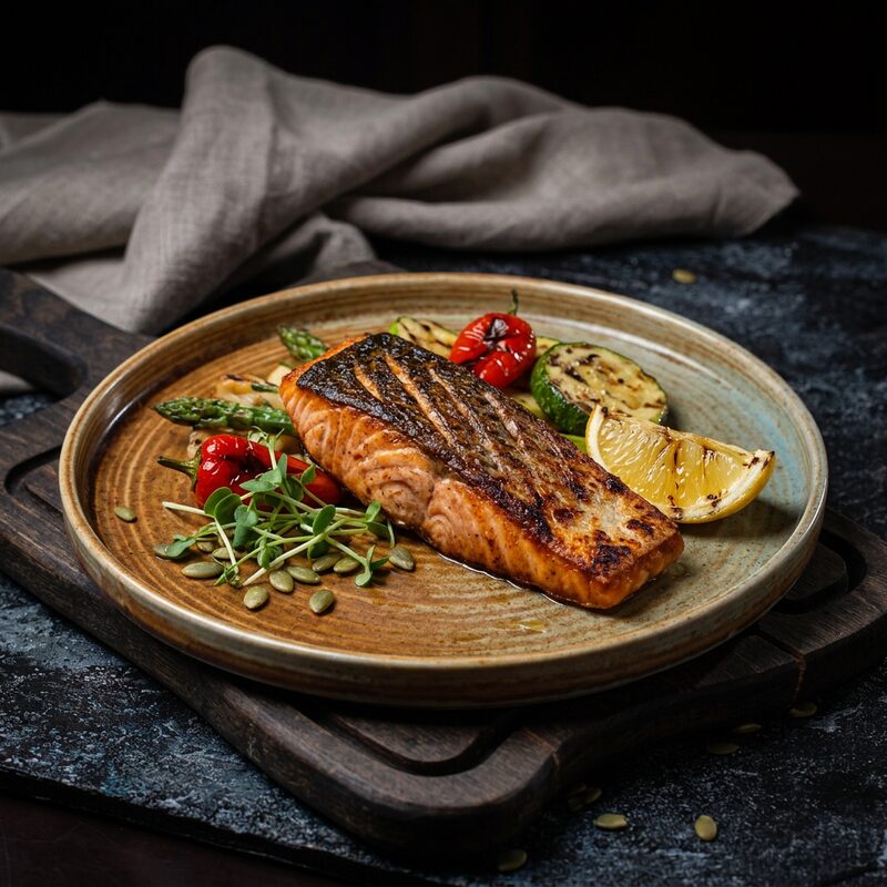 Salmón a la plancha