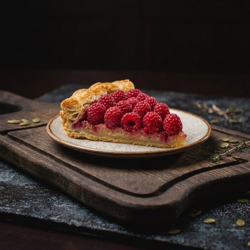 Tarta de frambuesa